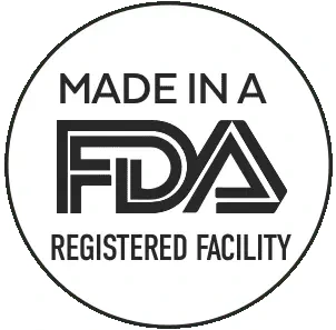 Gluco Extend FDA-registered facility badge